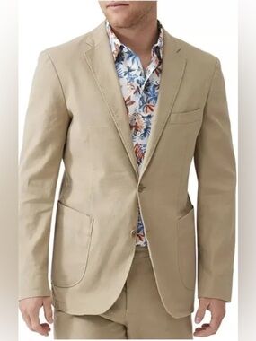 NWT Rodd & Gunn Tropical Gorge Golden Court Sports Fit Jacket Blazer Khaki S